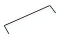 A black metal RC anti-roll bar for suspension systems, shown against a white background.