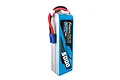 Gens Ace 18.5V 5000mAh 45C soft case LiPo battery pack with blue and black branding, red and black wires, and a blue connector.