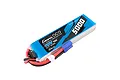 Gens Ace G-Tech 11.1V 5000mAh 45C LiPo battery pack with blue and black casing, featuring a blue EC5 connector and balance lead.