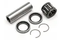 HPI Racing petrol engine gudgeon pin set including a wrist pin, needle bearing, two seals, and two circlips on a white background.