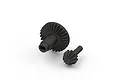 HPI Racing HD machined 28T diff spool and 11T input gear set for RC cars, shown as a studio product shot on a white background.