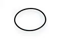 A single black rubber O-ring gasket for an RC boat, shown against a plain white background.