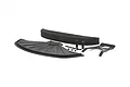 Rovan front bumper set for RC cars, including a large plastic bumper, foam impact strip, mounting bracket, and hardware on a white background.