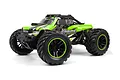 BlackZon Spryte MT 1/20 scale RC monster truck in green and black livery with large off-road tires, studio shot on white background.