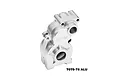 A silver GPM Racing aluminium transmission housing for RC cars, featuring machined 7075-T6 aluminium construction.