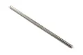 A single, straight, silver-coloured metal driveshaft rod for an RC vehicle, shown against a plain white background.