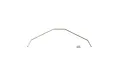 A silver metal Kyosho 2.4mm rear sway bar for RC cars, shown with a small tag labeled 2.4.