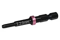 MIP 2.0mm G2 Speed Tip Nut Driver bit featuring a black finish with a pink anodized aluminum ring and laser-etched size markings.