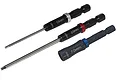 Three MIP G2 speed tip tools including 1.5mm hex, 2.0mm hex, and 7.0mm nut driver bits with color-coded rings on a white background.