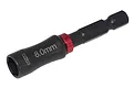 MIP 8.0mm G2 Speed Tip nut driver bit with a black finish and a red anodized aluminum ring, shown against a white background.