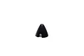 A black E-Flite spinner cone for an RC airplane propeller, shown against a plain white background.