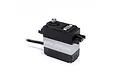 Spektrum S665 standard high torque servo with black plastic casing and silver metal center section on a white background.
