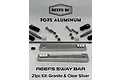 Reefs RC Aluminium Universal Sway Bar Set - Silver REEFS18