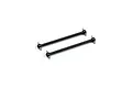 Two black Kyosho RC car driveshafts with ball joints at each end, shown against a plain white background.