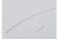 A long and a short piece of white Teflon tubing for UDI RC boats against a plain white background.