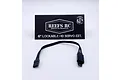 Reefs RC 6-inch lockable heavy-duty servo extension wire with connectors in front of its branded packaging.
