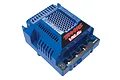 Traxxas Velineon VXL-6s waterproof brushless electronic speed control unit in blue plastic casing.