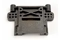 A grey plastic rear bulkhead spare part for a Traxxas RC vehicle, shown against a plain white background.