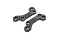 Two RC Maker carbon fibre split front upper bulkheads shown from an angled top-down perspective against a white background.