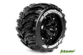 Louise 3.8" MT-Cyclone Tyres on Black Rims - Glued Wheels 2Pcs L-T3220BH