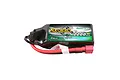 Gens Ace Bashing G-Tech 11.1V 2200mAh 3S LiPo battery with a soft black case, red and black wires, and a T-style connector.