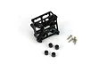 A black plastic main frame for a Walkera QR Ladybird drone, including four small rubber dampers and four metal screws.