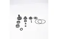 Reefs RC 1400 Smart Gear Set components including metal gears, ball bearings, a pin, and rubber O-rings on a white background.