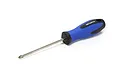 A Tamiya Pro-L #2 Phillips head screwdriver with a blue and black ergonomic handle, isolated on a white background.
