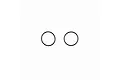 Two black rubber O-rings shown against a plain white background.