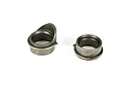 Two metal Losi rear differential bearing inserts shown from different angles on a white background.