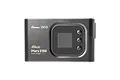 Front view of the black Gens Ace iMars S100 G-Tech 100W AC smart charger featuring a digital display and three navigation buttons.