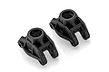 Two black plastic rear hub carriers for Xinlehong RC vehicles, shown from a high-angle perspective on a white background.