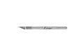 Excel Tools K1 light duty hobby knife with a silver metal handle and a sharp pointed blade.