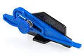 RPM Metric Ride Height Gauge tool with a blue plastic arm and black base, featuring adjustable height settings.