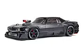 A studio shot of the ARRMA FELONY 6S BLX 1/7 scale street basher RC car in matte black, featuring a prominent hood-mounted supercharger and dBoots tires.
