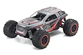 Kyosho Fazer Mk2 Rage 2.0 1/10 scale RC monster truck in grey and red, featuring off-road tires and a detailed roll cage body.