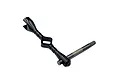INOV8 black aluminium multi-tool for RC turnbuckles and hex screws, featuring a central handle and a steel tip.