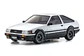Kyosho Mini-Z Toyota AE86 Corolla Levin RC Drift Car Electric AWD RTR - White/Black 32641WBK