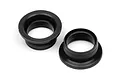 Two black rubber exhaust header seals for HPI nitro engines, shown on a white background.