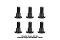 Six black GPM Racing 3x12mm shoulder screws arranged in two rows of three against a white background.