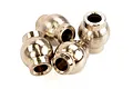 Four small, metallic RC pivot balls arranged in a cluster against a white background.