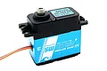 Savox SW-1210SG Plus waterproof digital servo with a blue aluminum case and black plastic top.