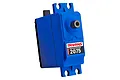 Traxxas 2075 waterproof digital servo in blue plastic casing with a black output spline, shown against a plain white background.