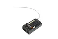 Spektrum SR1015T 10-channel surface receiver with a single antenna wire, shown from a top-down perspective against a white background.