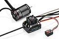 Hobbywing XeRun AXE 540L R2 2100Kv brushless motor and ESC combo for RC crawlers on a white background.