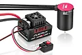 Hobbywing Quicrun WP 10BL120 ESC and 3652 brushless motor combo set with wiring and power switch.