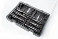 A Koswork 10-piece RC tool set in a grey plastic carry case with black foam insert, containing various screwdrivers, a wrench, and small tools.