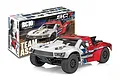 Team Associated RC10SC7 1/10 scale electric 2WD short course truck kit with its product packaging box in the background.