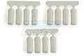 Twelve white RPM RC rod ends arranged in three sets of four on plastic sprues against a white background.