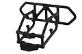 A black RPM rear bumper for an RC Slash 4WD vehicle, shown from a high-angle perspective against a white background.